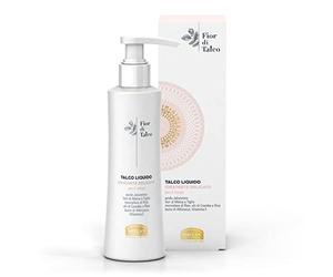 Helan, Fior di Talco, Talc Liquide, Creme Hydratante Corps Fluide et Nourrissante pour Peau Douce - Crème avec Acide Hyaluronique et Vitamine E - Absorption Rapide, Fraîche et Légère, 200 ml