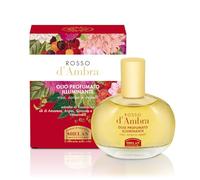 Helan, Helan, Ambre Rouge - Huile parfumée pour cheveux, visage et corps avec huile capillaire au romarin, vitamine E et huile d'amande douce, huile nourrissante pour cheveux, visage et corps, 50 ml