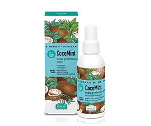 Helan, I Sorbetti CocoMint - Eau parfumée hydratante et sans alcool, Lotion tonifiante exotique à l'extrait de menthe et à l'eau de coco, Tonique visage et corps à la vitamine C, 100ml