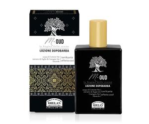 Helan, M Oud, Lozione Dopobarba, Tonificante Rinfrescante, Effetto Cool, Lievemente Alcolica, Acqua di Limone Bio, Mentolo 75 mL