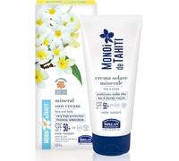 Helan Monoi de Tahiti - Crème Solaire Visage et Corps SPF 50+ Minérale, avec Filtres Solaires Physiques Non Nano, Vitamines C et E, Water Resistant - Protection Solaire SPF 50, 125 ml, Made in Italy
