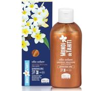 Helan Monoi de Tahiti - Huile Bronzante Scintillante SPF 30 pour Corps et Jambes avec Huiles de Coco, Amandes Douces et Sésame, Vitamines C et E - Protection Solaire SPF 30, 150 ml, Made in Italy
