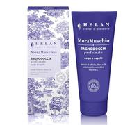 Helan Mora Musc - Gel douche et shampooing pour le corps et les cheveux, nettoyant doux à la mûre, myrtille et thé, avec protéines d'orange douce et vitamine C, 200 ml, fabriqué en Italie