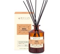 Helan Mou et Popcorn - Assainisseur d'air, Parfum d'ambiance au Lait concentré, Amande, pêche, Idées Cadeaux désodorisants et assainisseurs d'air 500 ML, Made in Italy