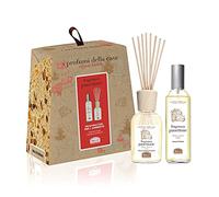 Helan, Panettone, Désodorisant et Bâtonnets pour Diffuseurs 100 ml + Parfum d'Ambiance Vaporisateur 100 ml du Parfum Panettone - Coffret Parfum d'Ambiance pour Idées Cadeaux de Noël