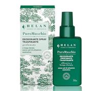 Helan Puro Muschio - Déodorant spray homme et femme, délicat, sans sels d'aluminium ni alcool, à la vitamine E, fraîcheur longue durée - Fabriqué en Italie, 100 ml