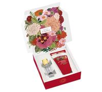 Helan, Rosso d'Ambra - Parfum Femme 10ml + Crème pour les mains et les ongles 50ml, Coffret Femme Fruité Douceur + Crème Hydratante à la Vitamine C et à l'Huile d'Amande Douce, Idées Cadeaux Femme