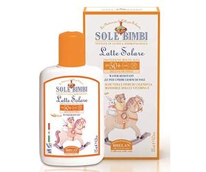 Helan, Sole Bimbi, Crème Solaire SPF 50+ Fluide Enfants et Bébés, Creme Solaire Bebe et Enfant Corps et Visage, Hydratante et Protectrice avec Calendula, Aloe Vera et Vitamine E, 125 ml, Made in Italy