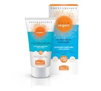Helan, Vogliadisole Respect, Crème Solaire SPF 50+ Très Haute Protection Visage et Corps, Crème Anti-Rides à la Vitamine E, Water Resistant, Protection des Rayons Solaires UVB et UVA - 50 ml
