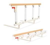 Helangel Barrière de Lit, Barrière de Sécurité pour Adultes Pliable pour Personnes âgées Rails de lit pliants à Une clé Pliant pour Handicapé Hospitaliers 97 x 40 cm