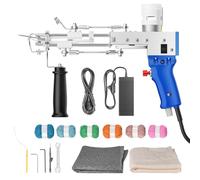 Helangel Électrique Tufting Gun Set,Pistolet À Touffeter 2in1 Bricolage à Domicile,avec Fil De Laine Et tufting Toile Et Aux DÉbutants pour Artisanat Tapis Vêtements