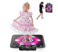 Helangel Tapis de Danse et Boxe 2en1 pour Enfants et Adultes,Double Tapis de Danse Musical antidérapant et Durable avec récepteur sans Fil,Prise en Charge de l'alimentation électrique de Type C