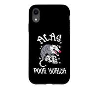 Hélas, Poor Yorick Possum & Skull William Shakespeare Hamlet Coque pour iPhone XR