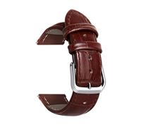 HELBAY Bracelet business pour homme, motif bambou et alligator, disponible en 12 mm, 14 mm, 16 mm, 18 mm, 19 mm, 20 mm, 21 mm, 22 mm et 24 mm.,Brun,14 mm