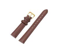 HELBAY Bracelet de montre homme en cuir PU, 8/10/12/14/16/18/20/22/24 mm, style jonc,Brun doré,8 mm