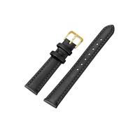 HELBAY Bracelet de montre homme en cuir PU, 8/10/12/14/16/18/20/22/24 mm, style jonc,Noir-Or,22 mm