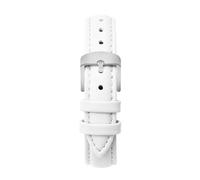 HELBAY Bracelet en cuir pour homme, 12 mm, 14 mm, 15 mm, 16 mm, 18 mm, 20 mm, bracelets interchangeables,White Sk,16 mm