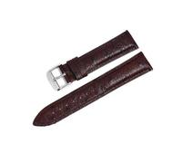 HELBAY Bracelets de montre pour homme en cuir à motif autruche, attaches à dégagement rapide, compatibles avec les montres connectées,Brun,18 mm