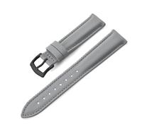 HELBAY Bracelets de montre pour hommes en toile enduite, 18/19/20/22 mm, bracelets en tissu sport résistant à l'eau,Gris-noir,18 mm