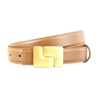 HELBAY Ceinture en cuir style coréen pour femme - Ceinture à boucle dorée, ceinture corset étroite pour robes,Couleur 1,100x2,5cm