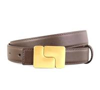 HELBAY Ceinture en cuir style coréen pour femme - Ceinture à boucle dorée, ceinture corset étroite pour robes,Couleur 2,100x2,5cm