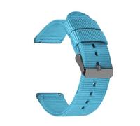 HELBAY Men's Nylon Canvas Watch Straps, 18mm, 20mm, 22mm, 24mm, Watch Replacement Parts,Bleu Noir,20 mm
