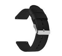 HELBAY Men's Nylon Canvas Watch Straps, 18mm, 20mm, 22mm, 24mm, Watch Replacement Parts,Noir,18 mm