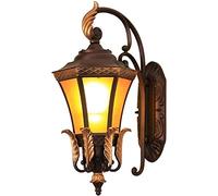 HELCEKOU Appliques murales Vintage Tendance, lanternes de Luxe étanches IP55, Lampes extérieures pour Jardin paysager, Villa, Cour, Balcon, Hall d'entrée, Couloir