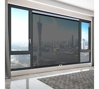 HELCEKOU Dual-Function Solar Roller Shade: Blocks 92% UV Rays* While Maintaining One-Way Mirror Privacy. Choose Between Sl lack Or Calming Blue to Match Your Home/Office Decor