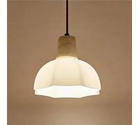 HELCEKOU Lampadario a LED in Pietra e vetro, lampada a sospensione da comodino per Camera da letto, lampada romantica a Forma di Fiore, moderna, lampadina E27 sostituibile