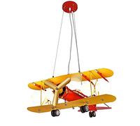 HELCEKOU Lustre LED Suspendu pour Enfants, luminaire d'intérieur décoratif - Lumière Orange parfumée/Lustre/Plafonnier en Forme d'avion - Motif Original