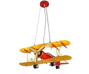 HELCEKOU Lustre LED Suspendu pour Enfants, luminaire d'intérieur décoratif - Lumière Orange parfumée/Lustre/Plafonnier en Forme d'avion - Motif Original