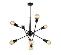 HELCEKOU Plafonnier créatif et Moderne, Lustre moléculaire Style rétro Industriel, Lampe Satellite Artificielle, éclairage intérieur Semi-encastré pour Chambre, Salon, Salle à Manger