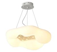 HELCEKOU Plafonnier LED style crème pour chambres d'enfants - Lustre design wabi-sabi pour chambres de garçons et de filles, salons, salles à manger - Décoration lumineuse artistique (Gris)