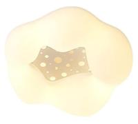 HELCEKOU Plafonnier LED style crème pour chambres d'enfants - Lustre design wabi-sabi pour chambres de garçons et de filles, salons, salles à manger - Décoration lumineuse artistique (Gris)