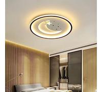 HELCEKOU Plafonnier Moderne en Forme de Lune, Lampe LED Simple, Lustre, Bureau, Chambre d'amis, Chambre d'enfant (Taille : 50 cm)