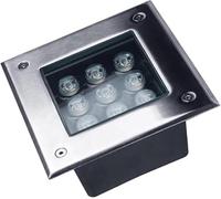 HELCEKOU Spot LED Basse Tension pour éclairage extérieur de terrasse et de Cour - Options Rouge et Bleu (4W)