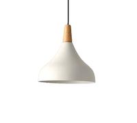HELCEKOU Suspension Romantique en métal, Abat-Jour Post-Moderne en Fer et Bois, Style Macaron Tendance, Lustre Industriel bohème pour Chambre, Salon, Salle à Manger, Couloir.