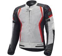 Held AeroSec Top Blouson textile de moto Gore-Tex, Gris/Rouge, Taille S