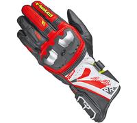 Held Akira RR Gants de moto, Noir/Blanc/Rouge, Taille 9