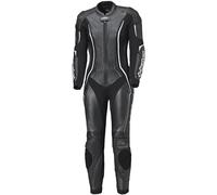 Held Ayana 3 - Combinaison de moto en cuir pour femme - Certifié AAA CE selon la norme EN 17092 - Avec protections de niveau 2 D3O - Genouillères - Cuir de vachette souple - Noir/blanc - Taille : long