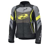 Held Baxley Top imperméable dames moto textile veste, noir/néon, Taille XXL