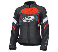 Held Baxley Top imperméable dames moto textile veste, noir/rouge/bleu, Taille 3XL