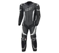 Held Brands Hatch Combinaison de moto en cuir avec protections D3o T5 Niveau 2 Vêtements de protection CE Classe AAA Noir/blanc Taille 62