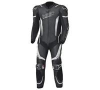 Held Brands Hatch Combinaison de moto en cuir avec protections D3o T5 Niveau 2 Vêtements de protection CE AA Noir/blanc Taille 54