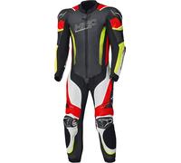 Held Brands Hatch, combinaison en cuir perforé 1pcs. 29 Noir/Blanc/Rouge/Jaune Néon Noir/Blanc/Rouge/Jaune Néon