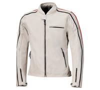 Held Brixham 52420 Veste en cuir Gris/Rouge 54 homme