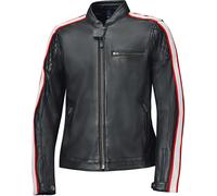 Held Brixham Blouson en cuir de moto, Noir/Rouge/Blanc, Taille 60