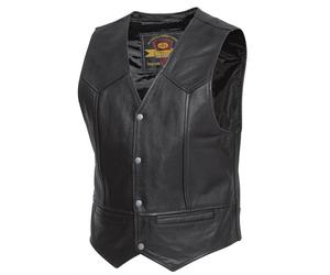 Held Dillon Veste de moto en cuir, noir, Taille XL