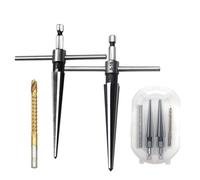 Held Ensemble d'alésoirs 3-13 mm 5-16 mm avec foret 6 mm Poignée hexagonale Outil de trou conique pour planche à bois coulant chanfrein et raccord de goupille de pont